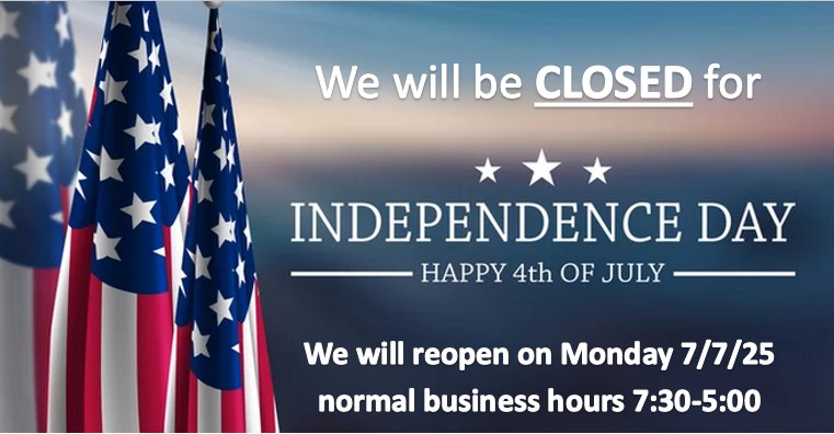 Closed 4th of July